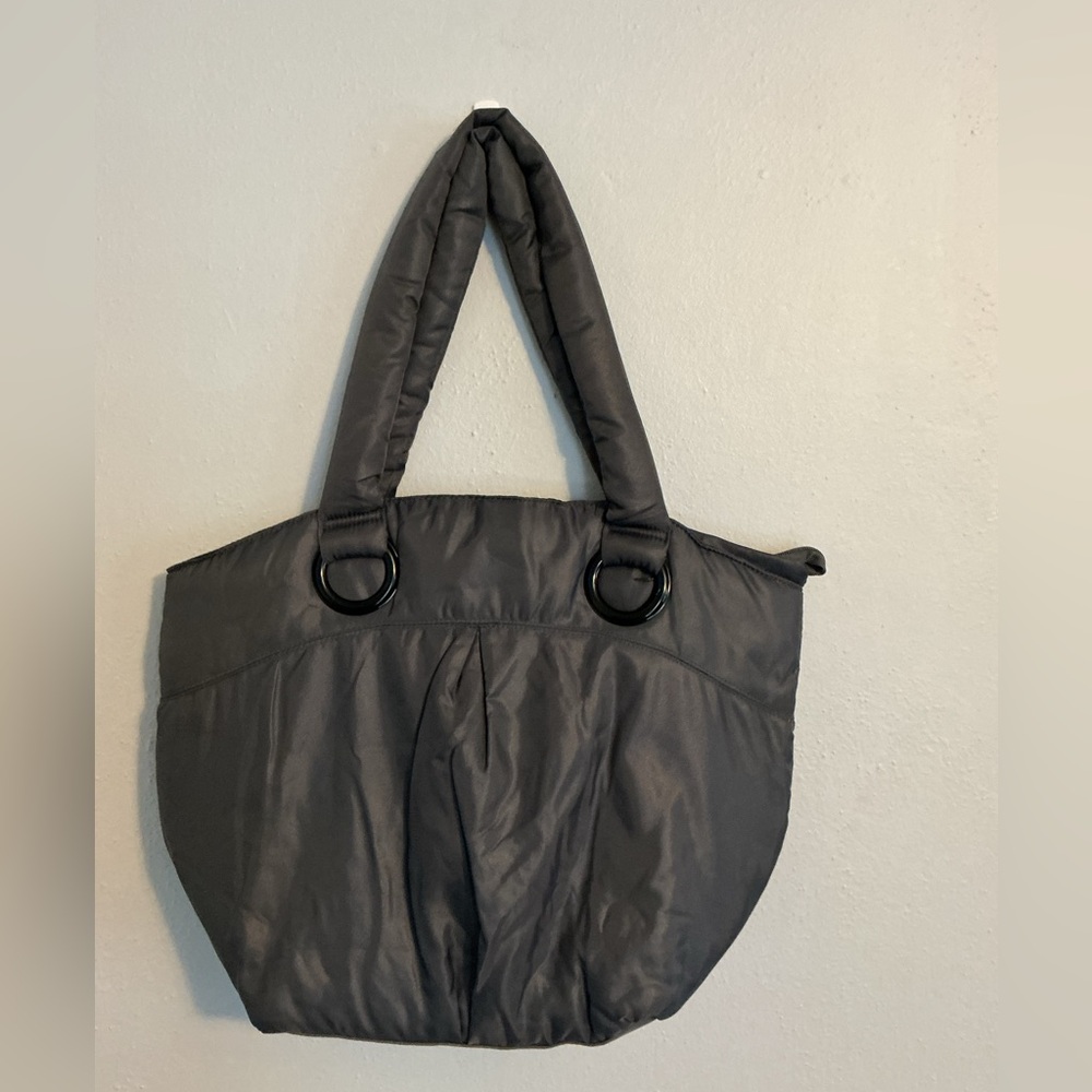 Bath & Body Works Woman’s Elegant Gray Tote Bag.